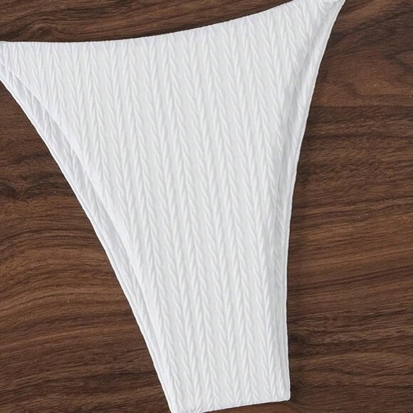 NWT White Halter Bikini Set - X-Large - Picture 6 of 6